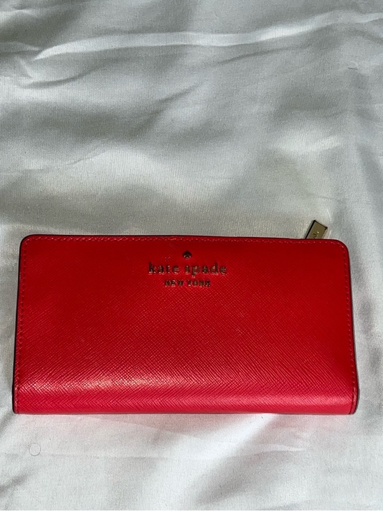 kate spade Handbags - kate spade Red Saffiano Zip Around Wallet